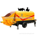 Minle factory new machine diesel portable trailer concrete pumps 40m3/h output 10Mpa pumping pressure Alibaba supply